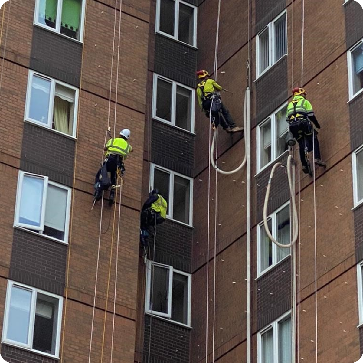 Tower Block Insulation Process